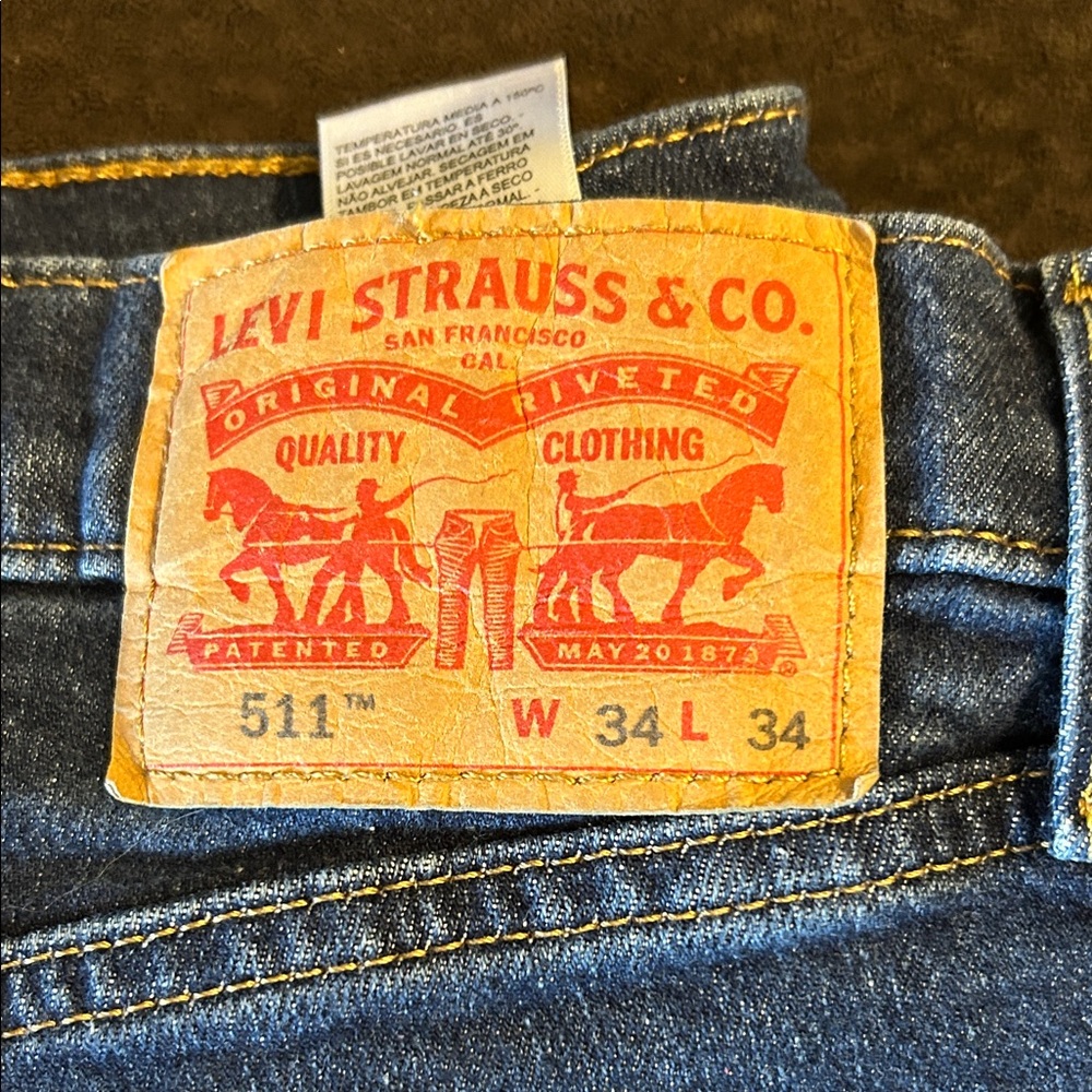 Levi's Men's Dark Blue Slim Jeans
